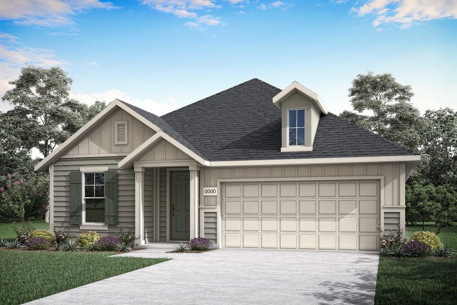 Representative exterior photo of a completed home built from the Savannah by Tri Pointe Homes in Painted Tree, McKinney, TX (Image 23).