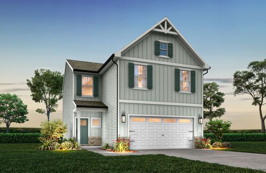 Representative exterior photo of a completed home built from the Alder by True Homes in Shay Crossing, Salisbury, NC (Image 18).