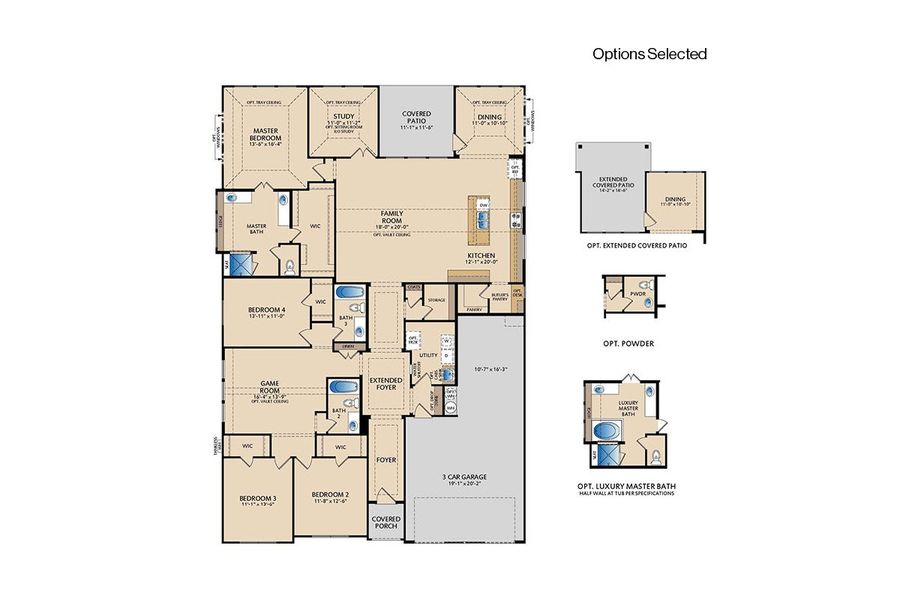 2D floor plan layout of this home in La Terra at Uptown Celina, Celina, TX (Image 4). 2D floor plan layout of this home in La Terra at Uptown Celina, Celina, TX (Image 4).