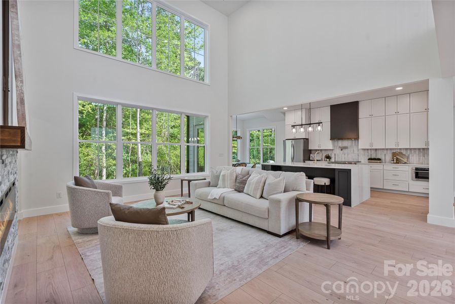 Furnished interior view inside a new home in , Clover (Image 5).