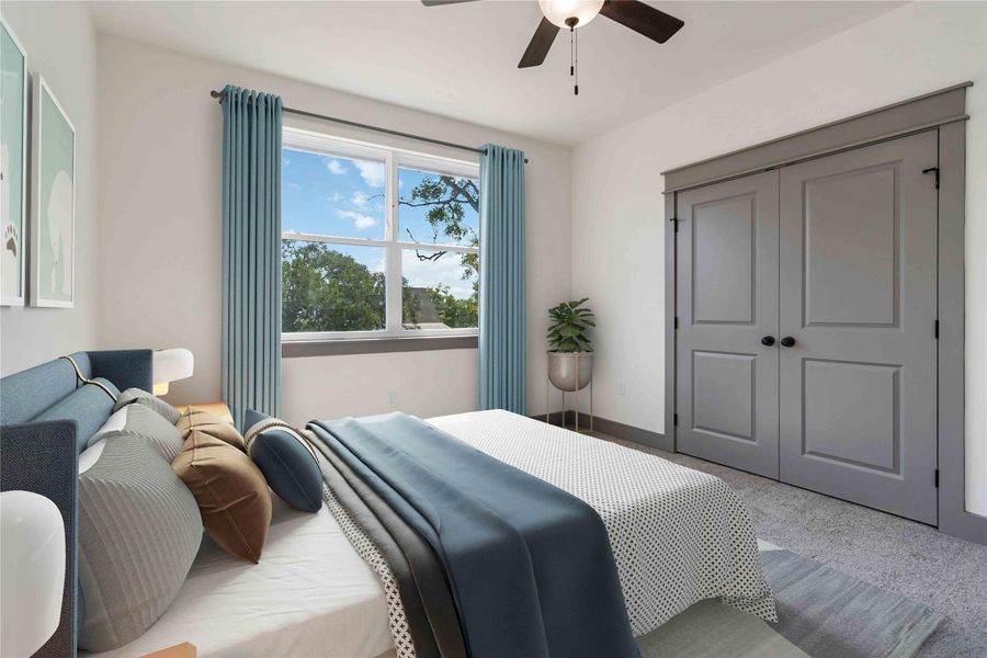 Bedroom #3 with virtual staging