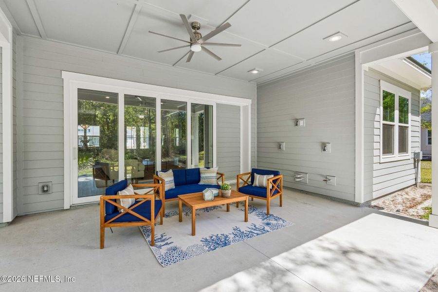 Exterior details and patio area of a home in , Yulee (Image 23).