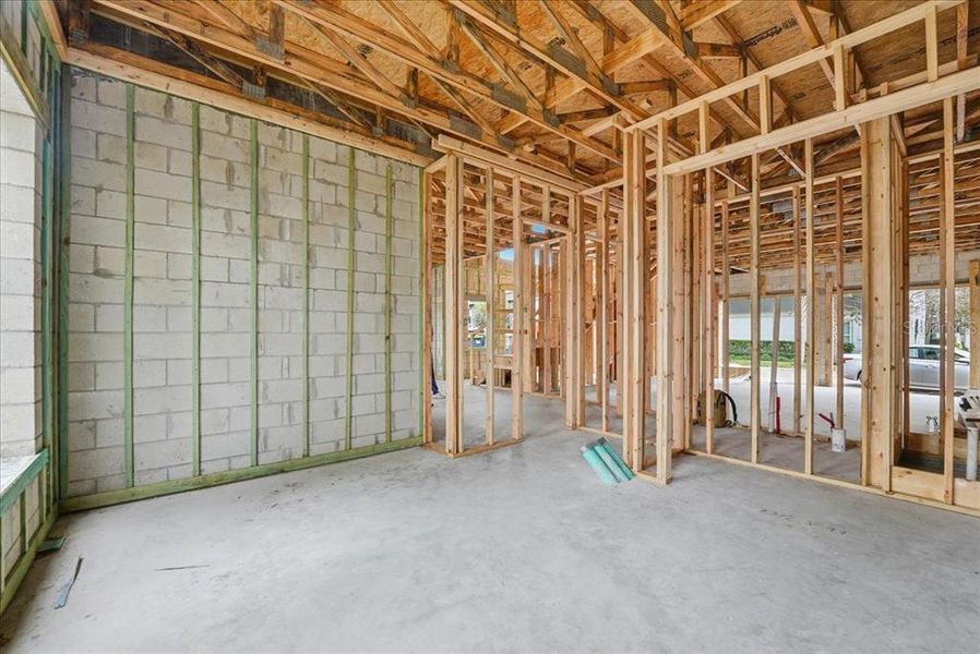 In-progress construction of a new home in , Orlando, FL (Image 37).