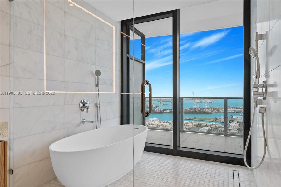 Furnished interior view inside a new home in , Miami Beach (Image 9).