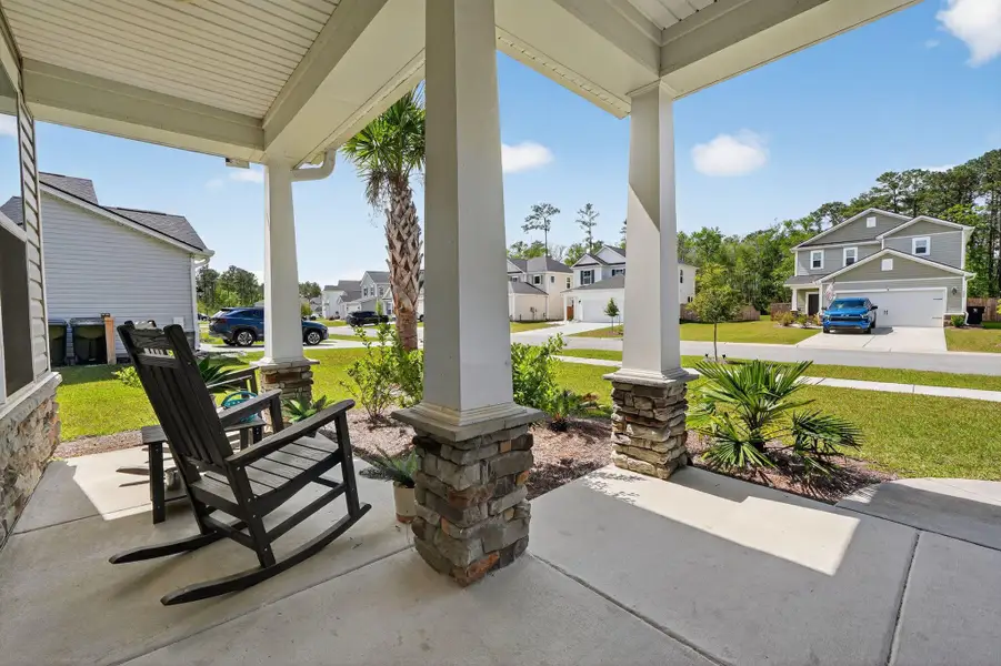 Exterior details and patio area of a home in , Summerville (Image 21).