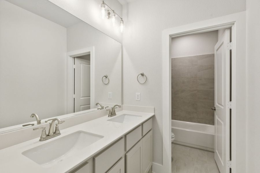 Representative furnished interior of a home built from the Dove by Centre Living Homes in Dove Hollow, Waxahachie (Image 9).