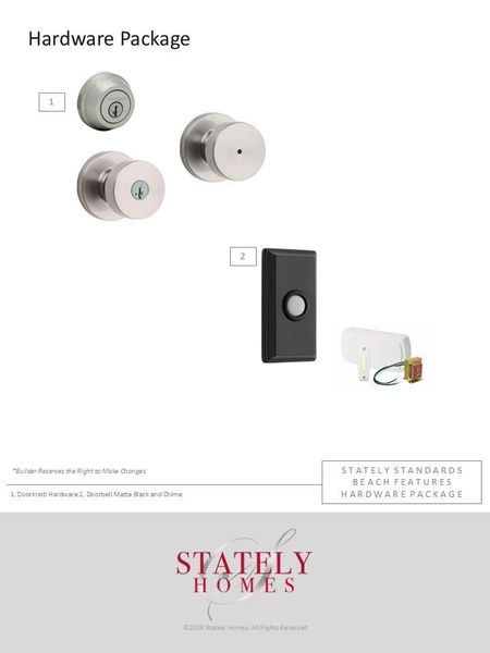 Exterior hardware.