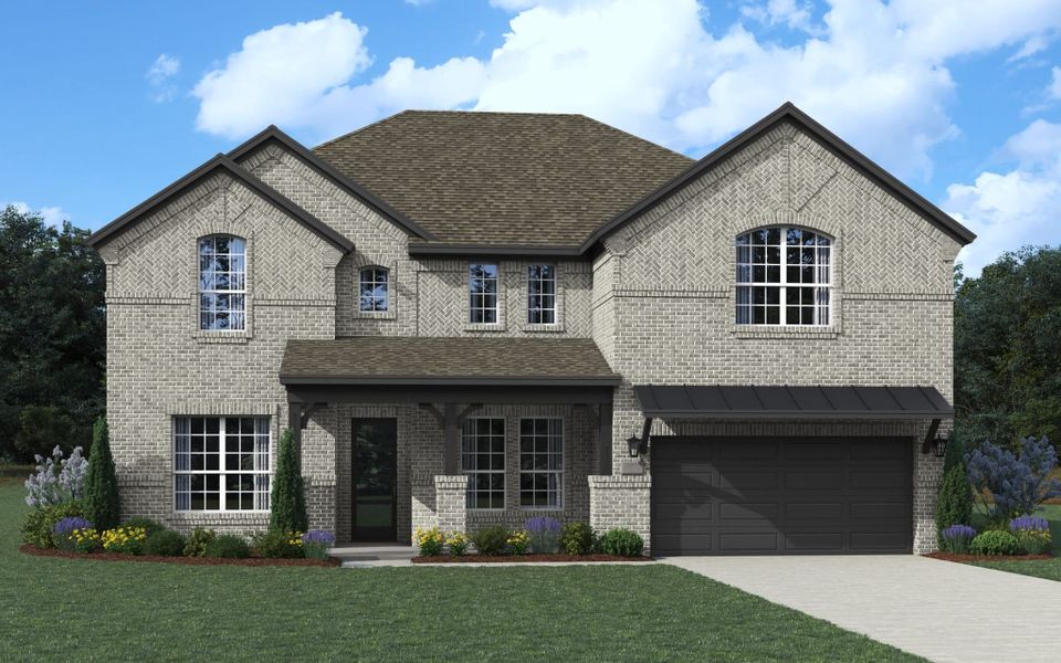 Representative exterior photo of a completed home built from the Richmond by Chesmar Homes in Las Lomas, Forney, TX (Image 5). Representative exterior photo of a completed home built from the Richmond by Chesmar Homes in Las Lomas, Forney, TX (Image 5).