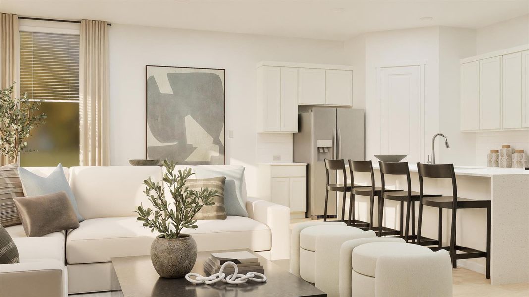 Furnished interior view inside a new home in Lively Ranch, Georgetown (Image 3).