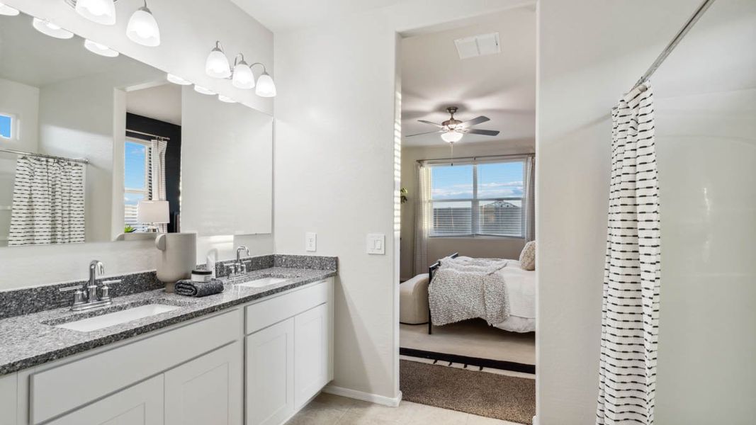 Representative furnished interior of a home built from the Pelican by D.R. Horton in Upper Canyon, Phoenix (Image 20).
