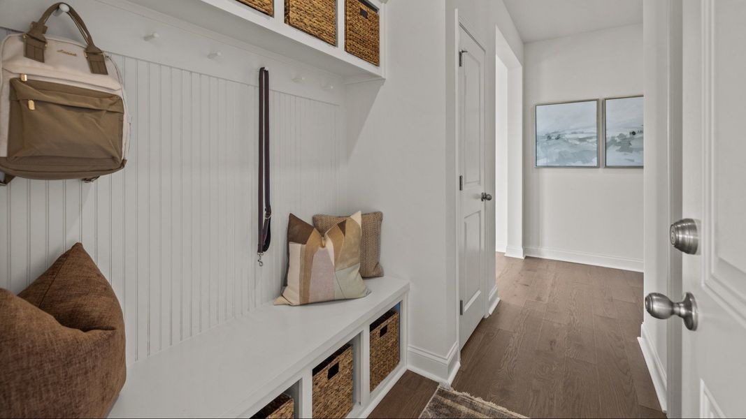 The Townsend Plan by DRB Homes in McBride Indian Trail NC - Mud Room