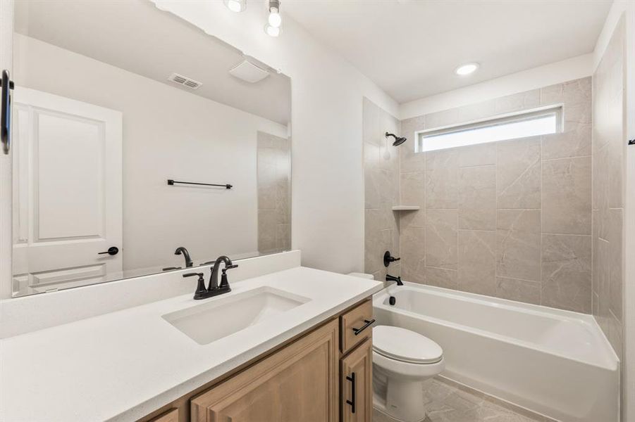 Furnished interior view inside a new home in Parks at Panchasarp Farms, Burleson (Image 11). Furnished interior view inside a new home in Parks at Panchasarp Farms, Burleson (Image 11).