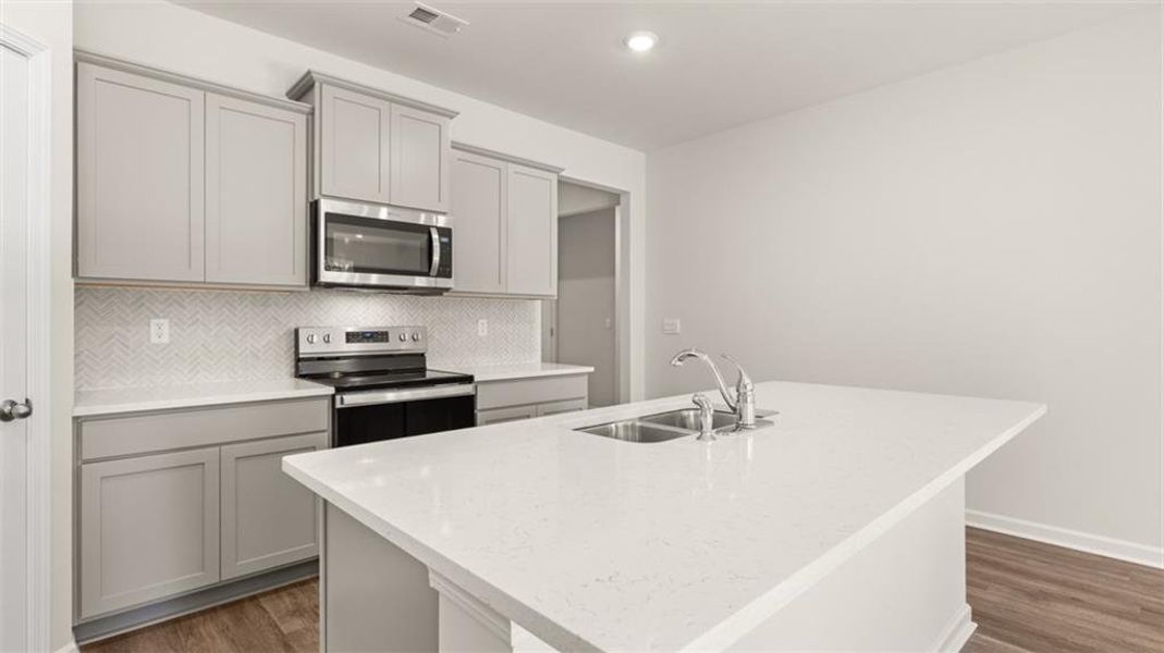 Furnished interior view inside a new home in Jackson Landing, Jefferson (Image 11).