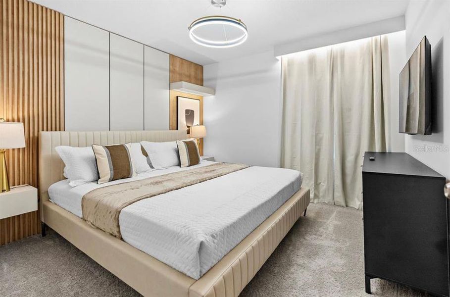 Furnished interior view inside a new home in Solara Resort, Kissimmee (Image 37). Furnished interior view inside a new home in Solara Resort, Kissimmee (Image 37).