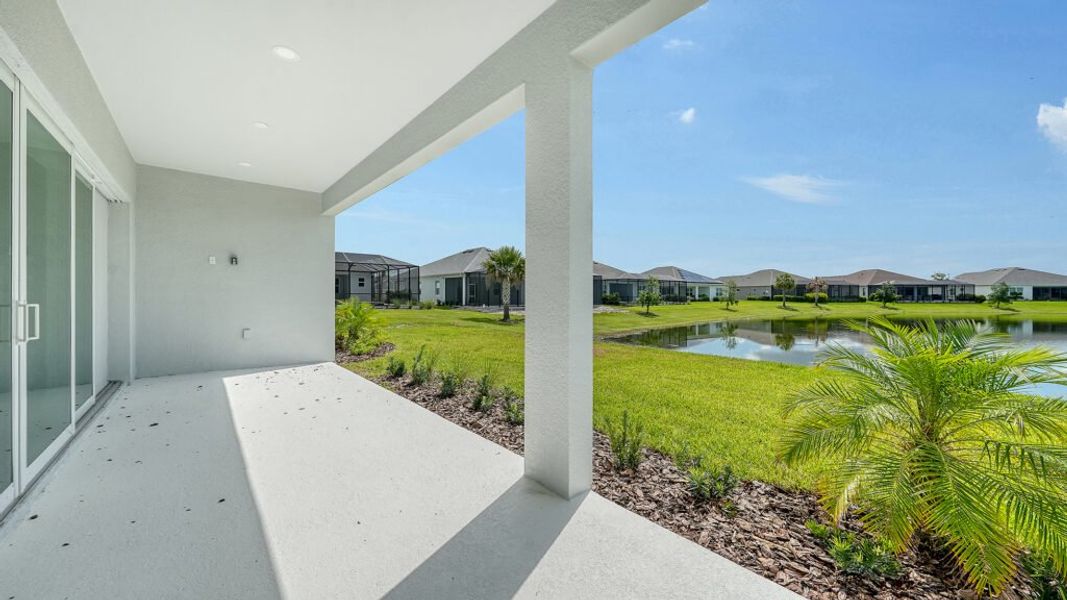 Exterior details and patio area of a home in Canoe Creek, Parrish (Image 3).