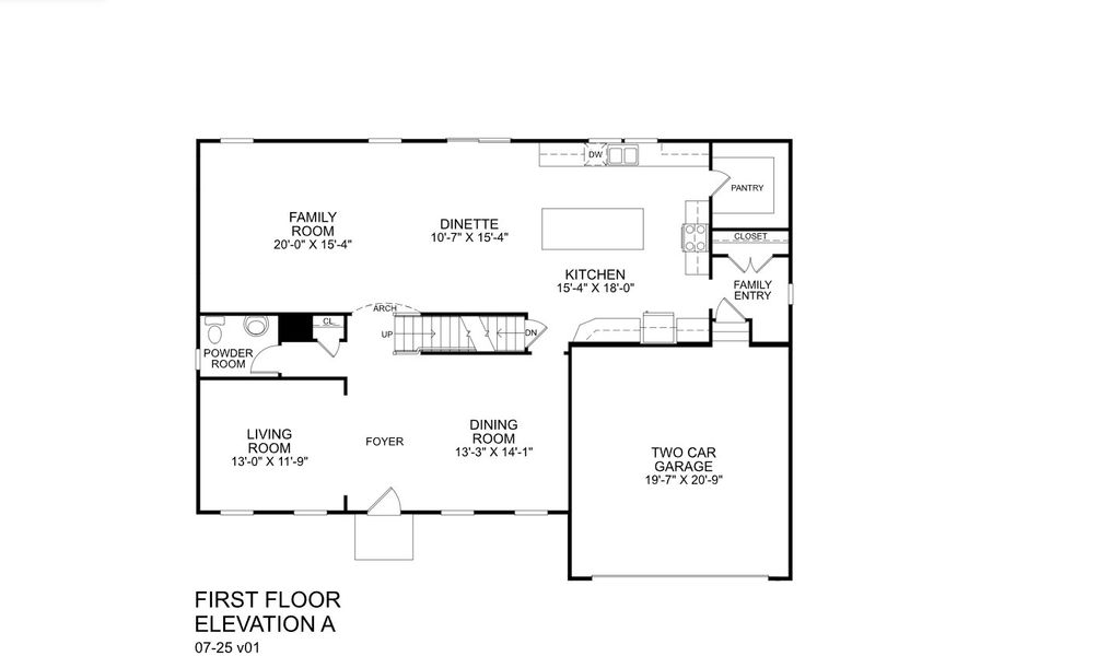 2D floor plan layout for the Corsica by Ryan Homes in Crystal Falls Estates, Dawsonville, GA (Image 2). 2D floor plan layout for the Corsica by Ryan Homes in Crystal Falls Estates, Dawsonville, GA (Image 2).