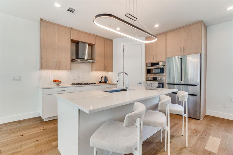 Furnished interior view inside a new home in , Farmers Branch (Image 7). Furnished interior view inside a new home in , Farmers Branch (Image 7).