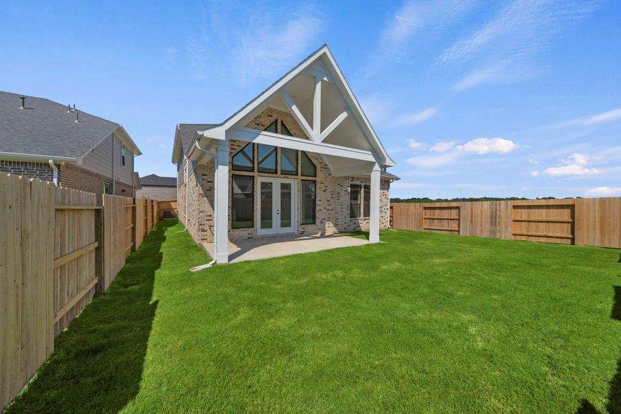 Enjoy your oversized back covered patio with a backyard BBQ. Enjoy your oversized back covered patio with a backyard BBQ.