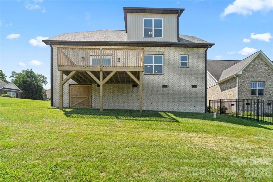 Exterior details and patio area of a home in , Hickory (Image 22).