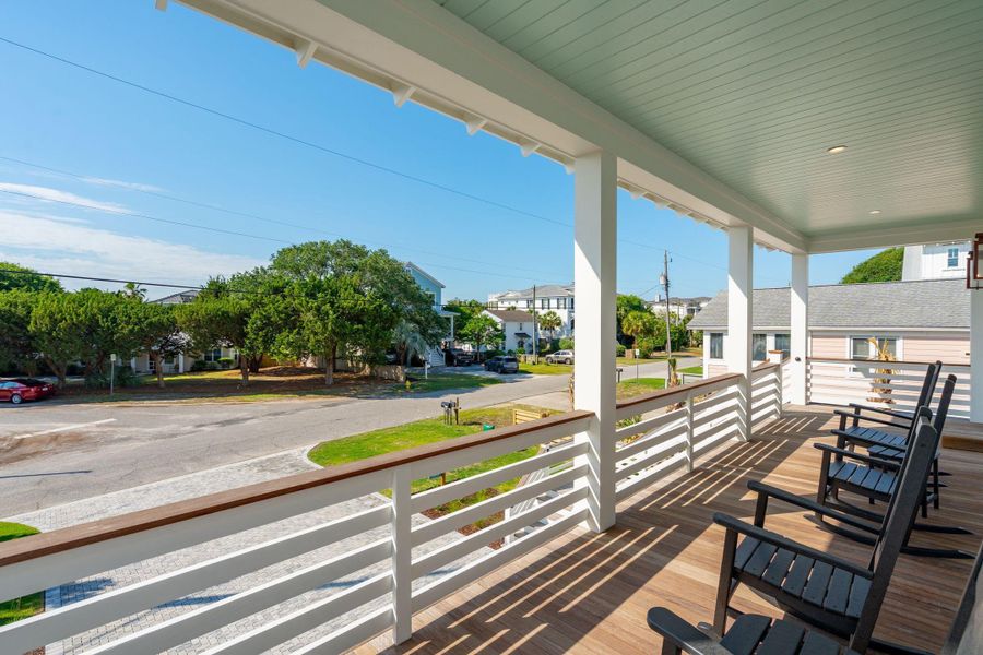 Exterior details and patio area of a home in , Isle Of Palms (Image 3).