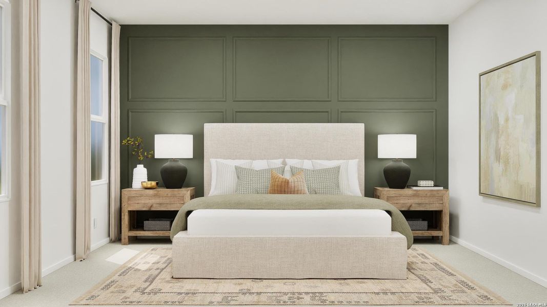 Furnished interior view inside a new home in Summerlin, San Antonio (Image 26).