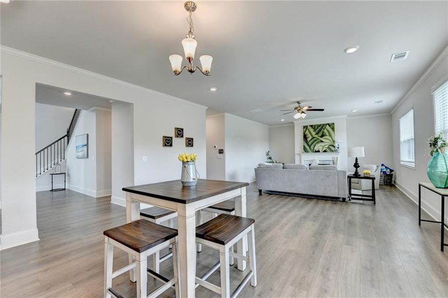 Furnished interior view inside a new home in , Cumming (Image 35).