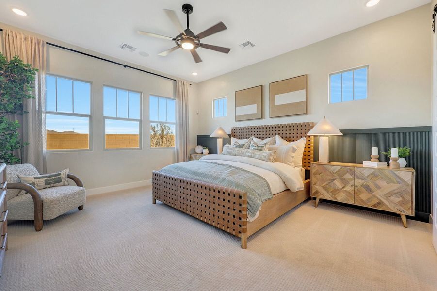 Representative furnished interior of a home built from the Garnet by Mattamy Homes in Las Ventanas, Goodyear (Image 31).
