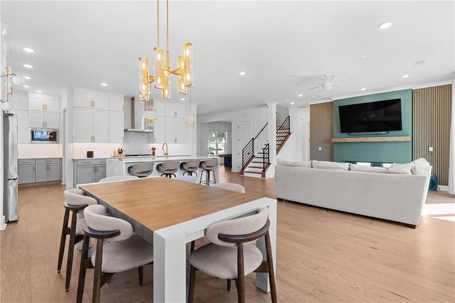 Furnished interior view inside a new home in , Marietta (Image 30).