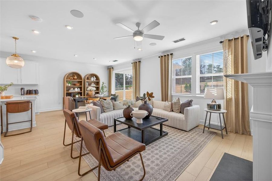 Furnished interior view inside a new home in Linden Grove, Powder Springs (Image 25).