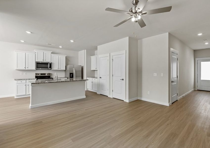 Open-concept living area