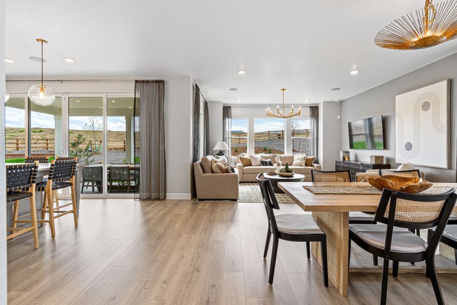 Representative furnished interior of a home built from the Estes by Taylor Morrison in Dawson Trails Town Collection, Castle Rock (Image 15).
