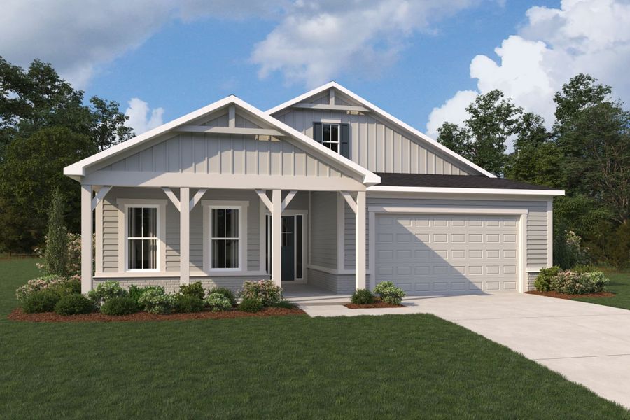 Representative exterior photo of a completed home built from the Curacao by Mattamy Homes in RiverTown, St. Johns, FL (Image 18).