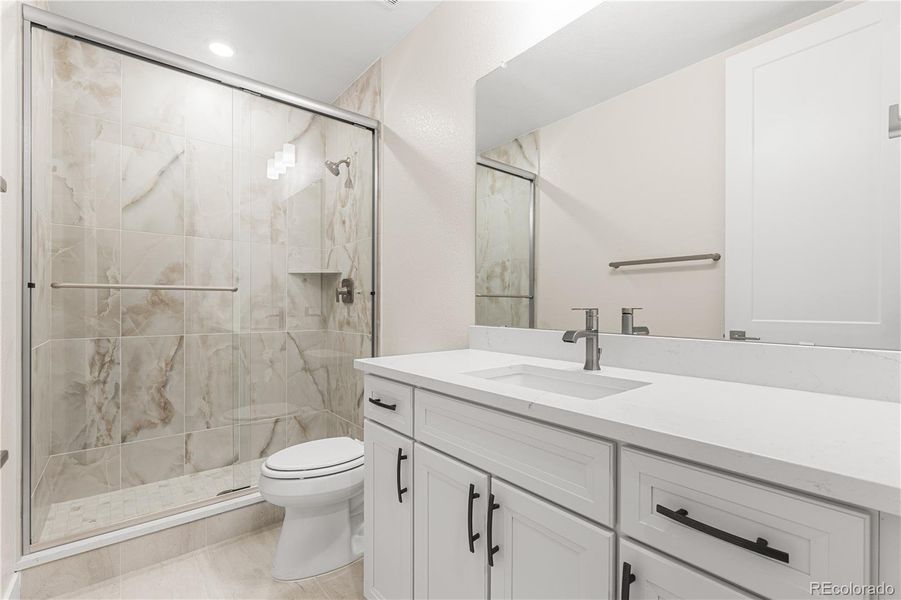 Furnished interior view inside a new home in Luxe at The Canyons, Castle Pines (Image 7).