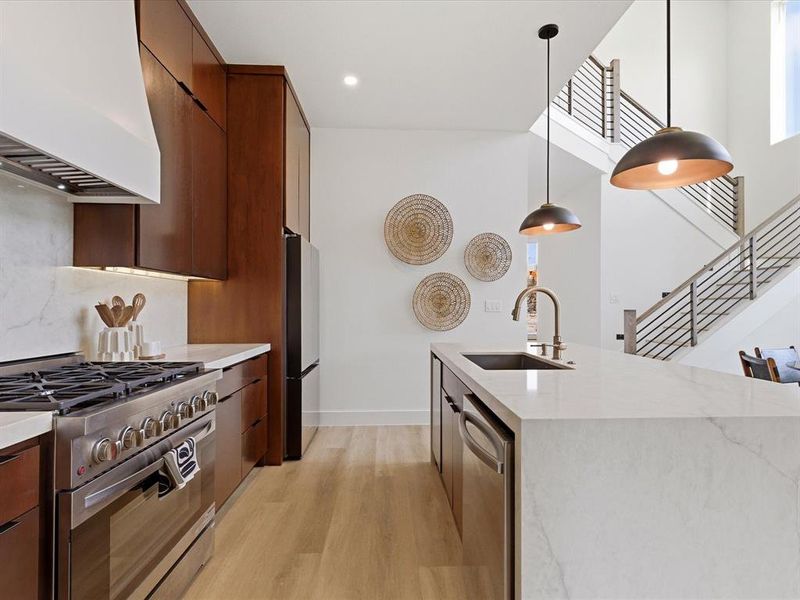 Furnished interior view inside a new home in , Dallas (Image 23).