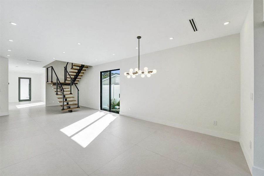 Living, Dining, Kitchen