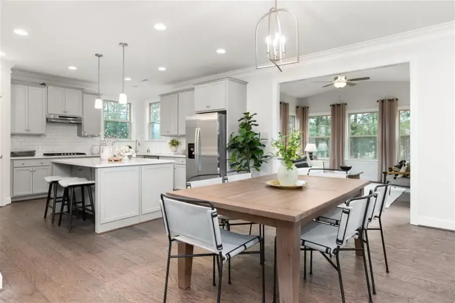 Furnished interior view inside a new home in Preserve at Carriage Cove, Oak Ridge (Image 7).