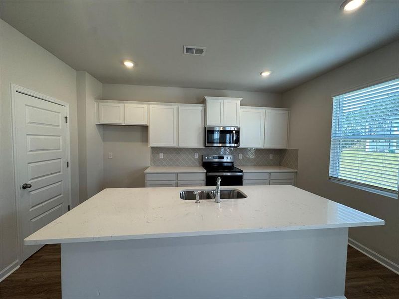 Furnished interior view inside a new home in Oakchase at Hampton, Hampton (Image 3). Furnished interior view inside a new home in Oakchase at Hampton, Hampton (Image 3).