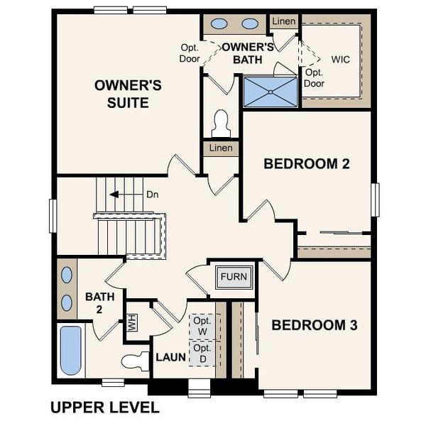 2D floor plan layout of this home in Brighton Crossings, Brighton, CO (Image 3).
