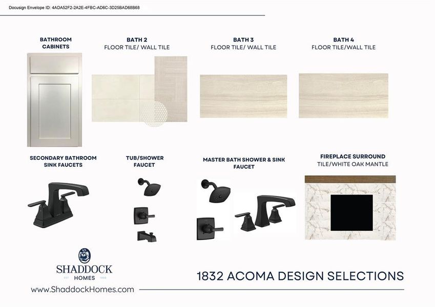 Sample of building materials used in homes in High Plains at Furst Ranch, Bartonville (Image 3).