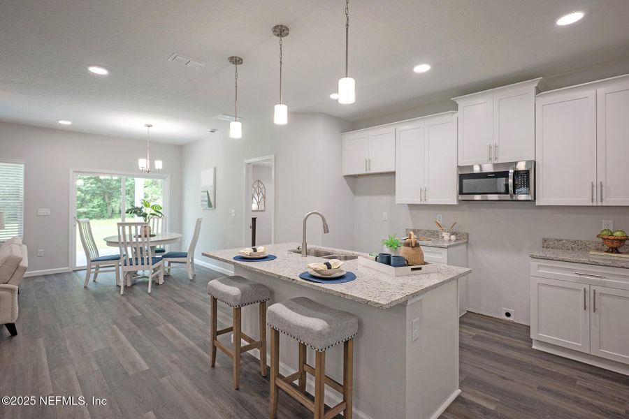 Furnished interior view inside a new home in , Jacksonville (Image 41). Furnished interior view inside a new home in , Jacksonville (Image 41).