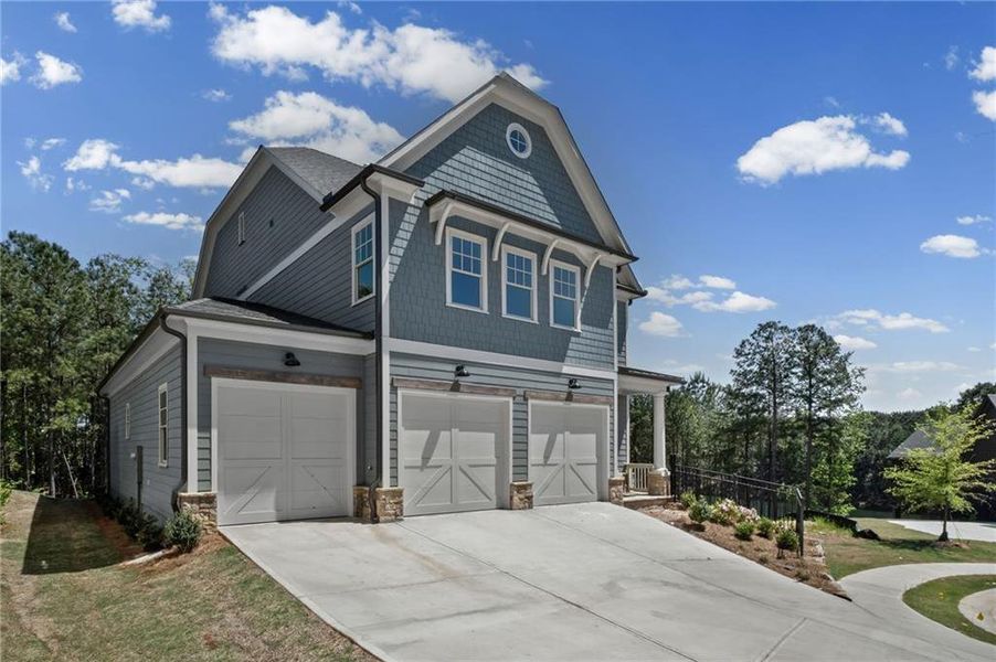 Front exterior of a new home in , Canton, GA, highlighting curb appeal (Image 20). Front exterior of a new home in , Canton, GA, highlighting curb appeal (Image 20).