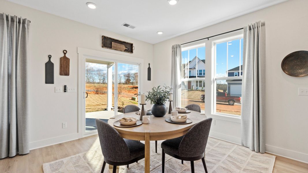 Representative furnished interior of a home built from the Middleton by DRB Homes in Woodglen, Piedmont (Image 4).