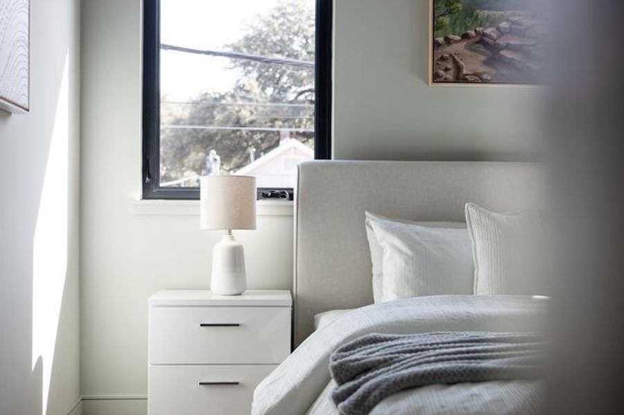 The morning light is exceptional. The calmness with this color palette and intentionality of the space is pretty special.