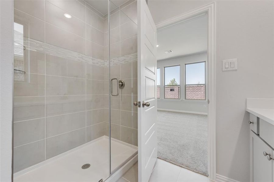 Furnished interior view inside a new home in Sutton Fields, Celina (Image 12).