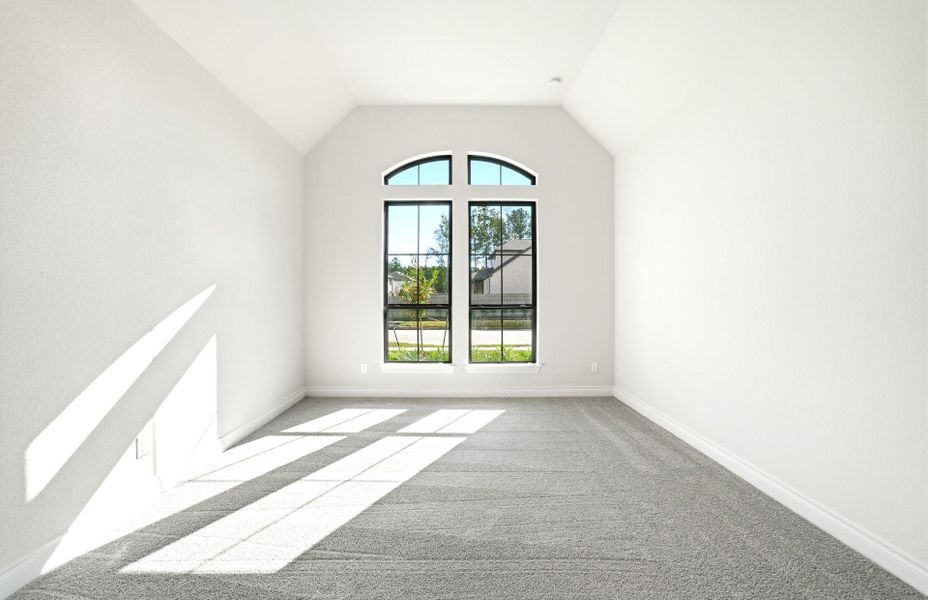 Spacious, unfurnished interior of a new home in Artavia 70′, Conroe (Image 37).