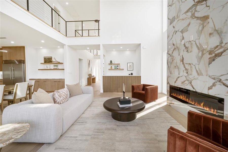 Furnished interior view inside a new home in , Heath (Image 19).