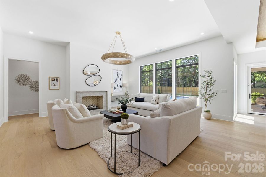 Furnished interior view inside a new home in , Charlotte (Image 11).