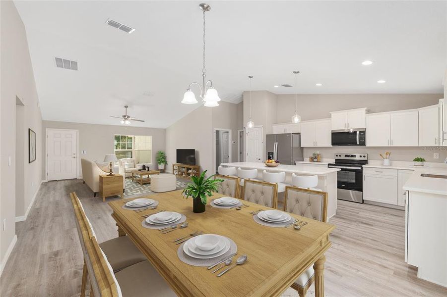 Furnished interior view inside a new home in , Dunnellon (Image 15). Furnished interior view inside a new home in , Dunnellon (Image 15).