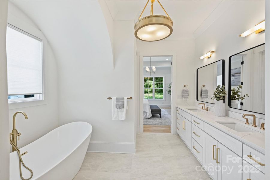 Furnished interior view inside a new home in , Charlotte (Image 22).