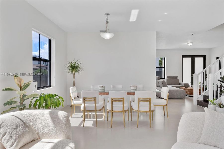 Furnished interior view inside a new home in , Miami (Image 18).